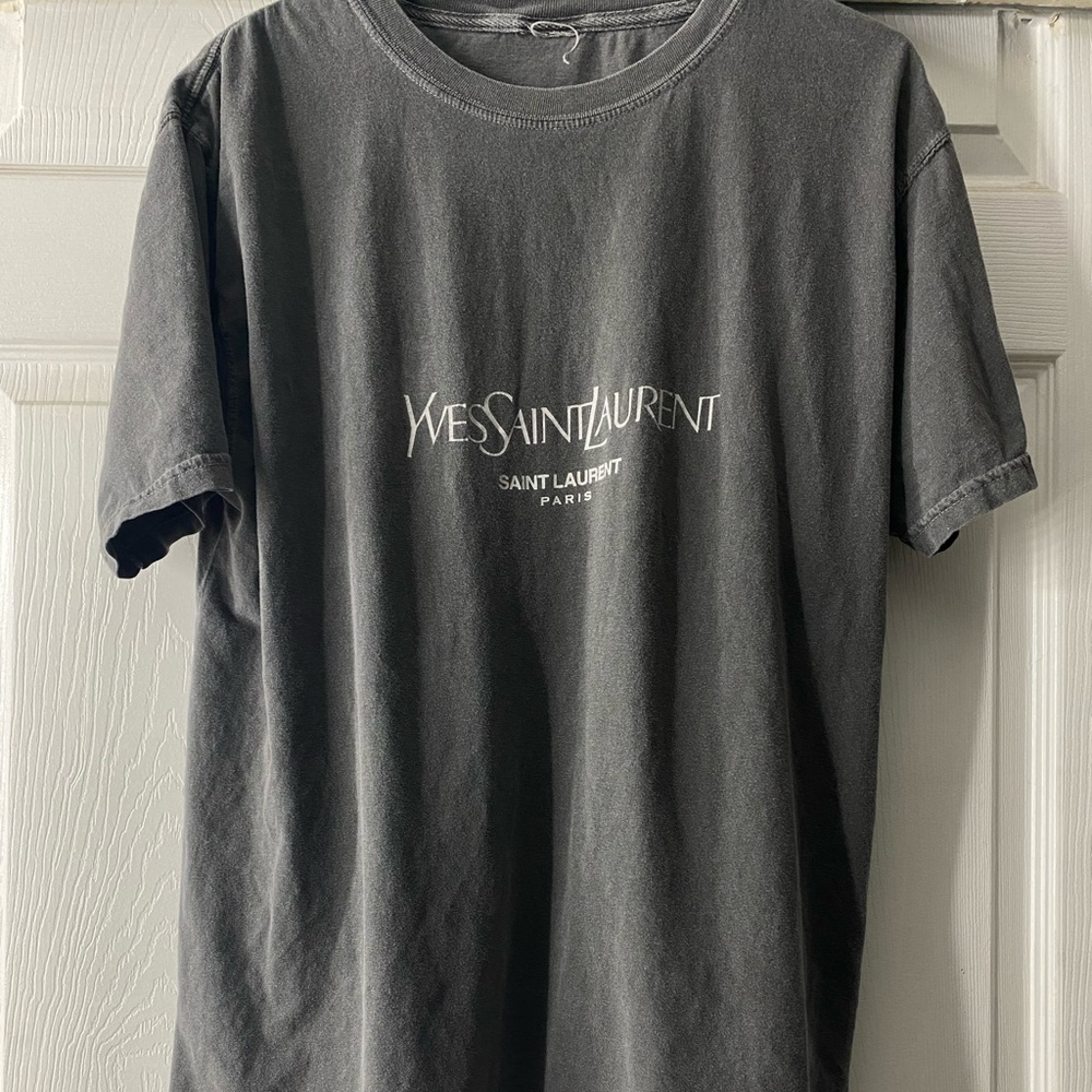 ysl coal and terry top